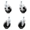 Service Caster 5 Inch Hard Rubber Wheel Swivel 12mm Threaded Stem Caster Brakes SCC, 2PK SCC-TS20S514-HRS-M1215-2-TLB-2 - alternate 2